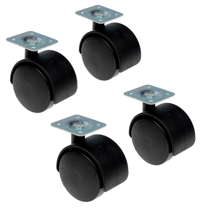Комплект колес для пластиковых переносок VP, диаметр колеса 5 см, набор 4 шт