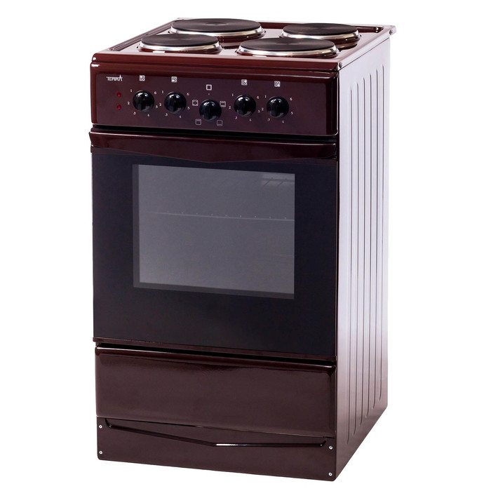 Плита электрическая Лада ЭБЧШ 5-4-5.5/7-220 0 Br, 4 конф., 54 л, эмаль, коричневая