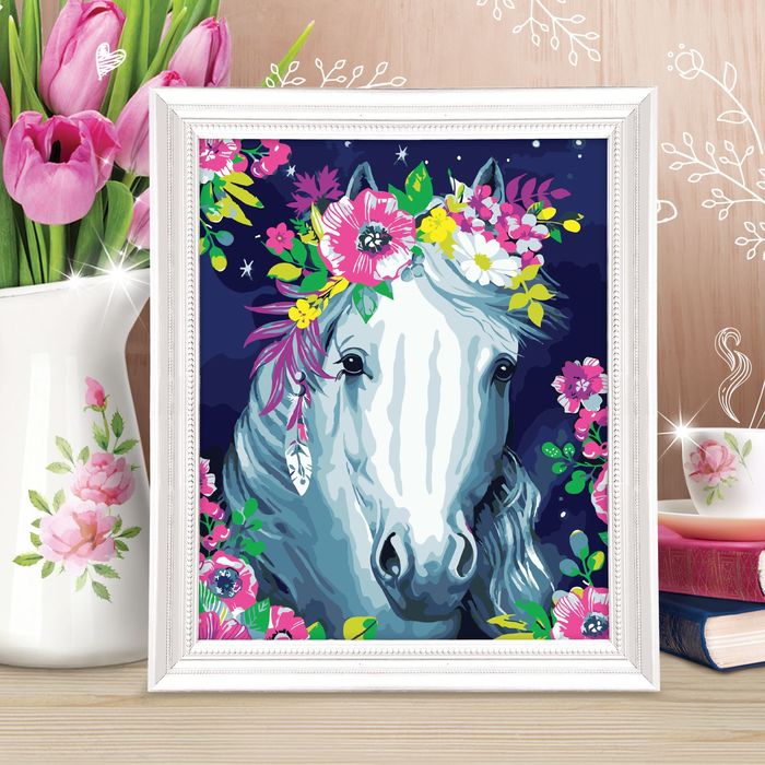 Роспись по номерам без подрамника "Лошадь", 40 х 50 см