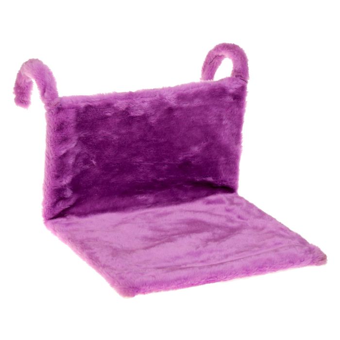 Гамак на батарею Happy Friends для кошек, 43 х 32 х 20 см, велсофт, фиолетовый