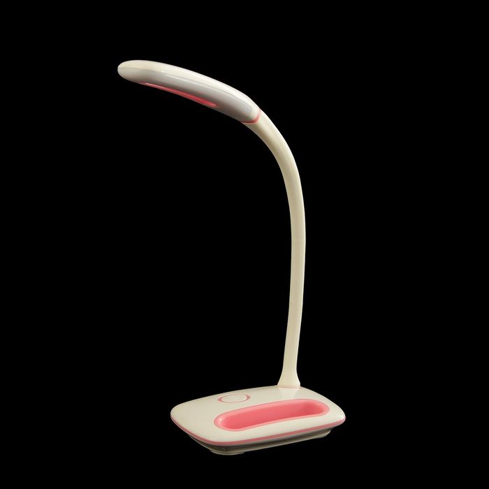 Лампа настольная "Деви" розовый 3W LED (USB-провод, сенсорная кнопка, АКБ) 10х13х39 см