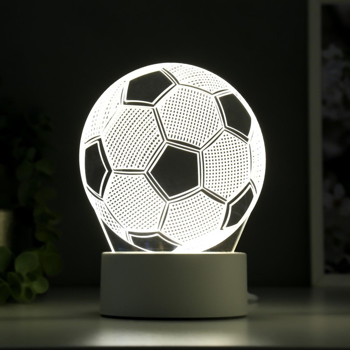 Светильник Футбольный мяч от сети 9,5x12,5x16 см цена и фото