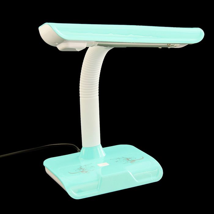 Лампа настольная LED 5Вт "Узоры" бирюза 40х30х15 см