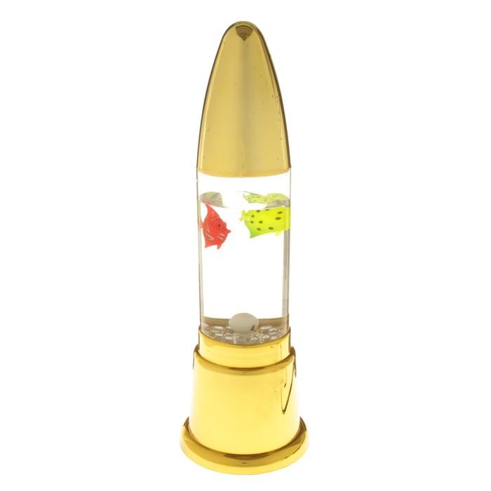 Светильник водяной "Ракета" золото 12x12x40 см