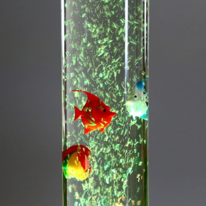 Светильник водяной "Ракета" золото 12x12x58 см