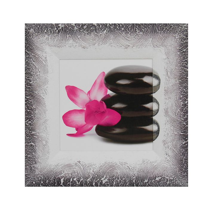 Репродукция с дорисовкой на раме "Стоун" 18*18 см