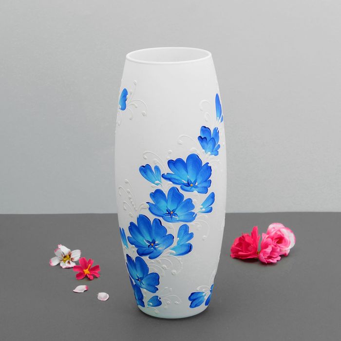 Ваза "Синие на белом"