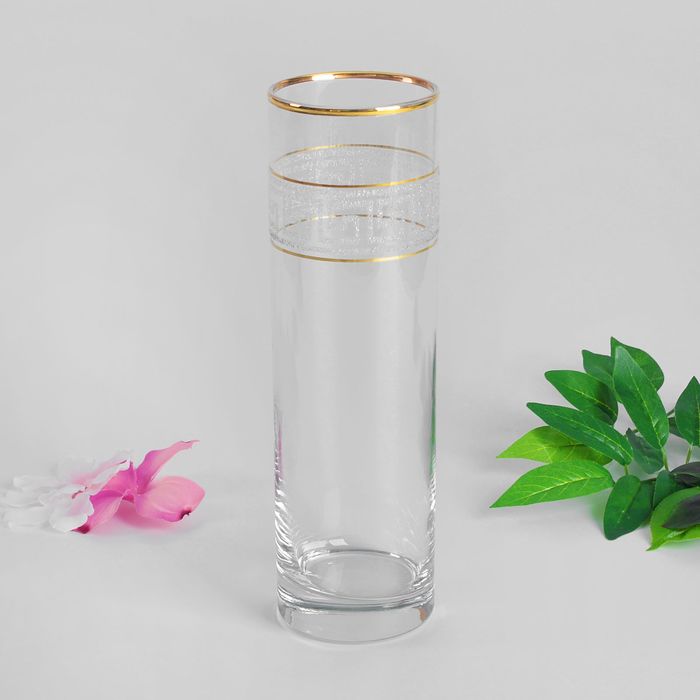 Ваза для цветов "Кристалл" цилиндр, 26,5 см
