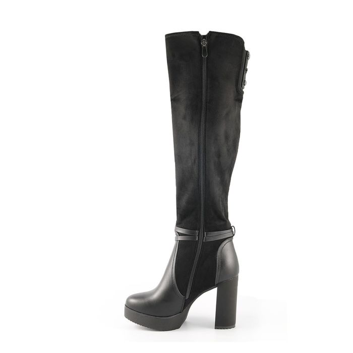 Сапоги женские арт. E-220 (черный) (р. 39) УЦЕНКА