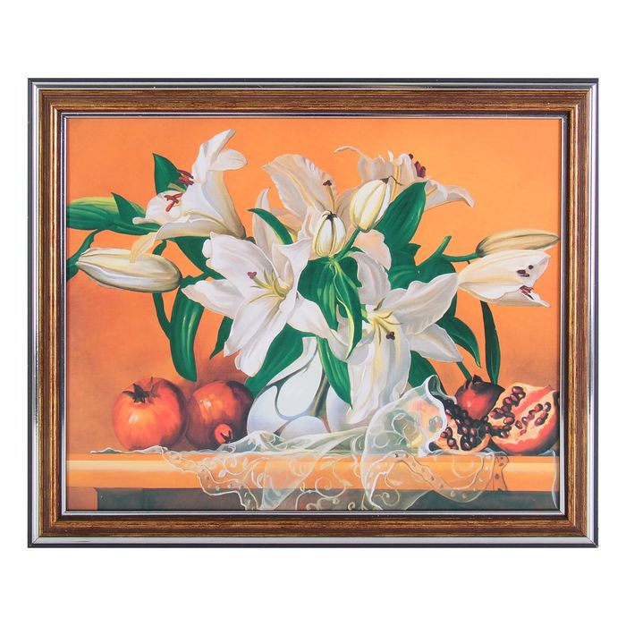 Картина "Натюрморт с гранатом" 20*25 см