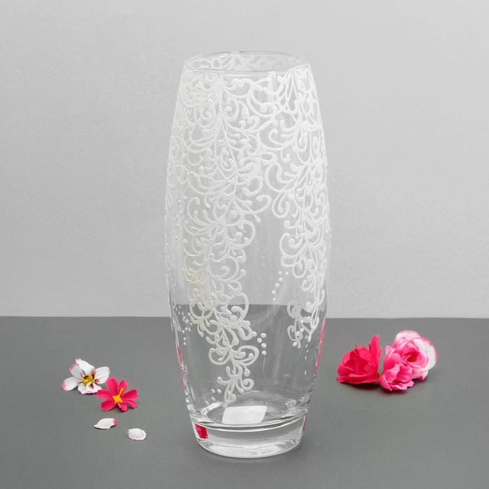 Ваза "Снежная роспись" 25 см