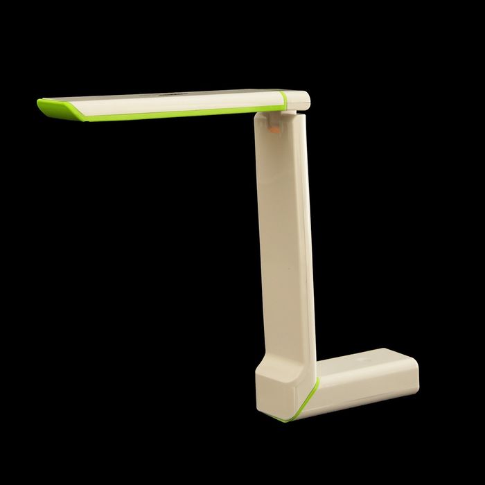 Лампа настольная LED "Лорд" сенсорная, USB белая с зелёным 23,5х28,5х4,7 см