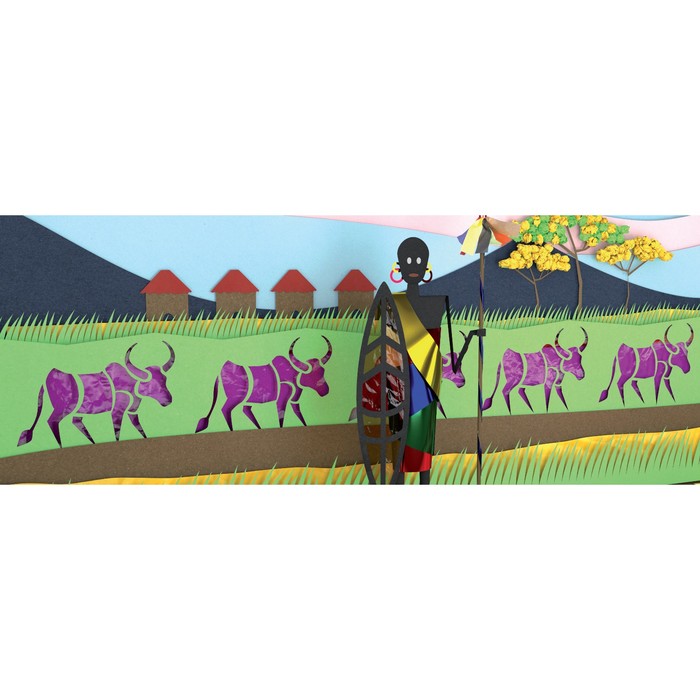 Бумага целлофановая 700*5000 мм Sadipal 30 г/м2 кристал Мальва 06940