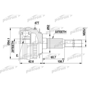 

Шрус наружный Patron PCV1279