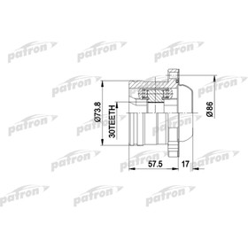 

Шрус внутренний Patron PCV5002
