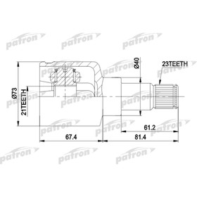 

Шрус внутренний Patron PCV5023