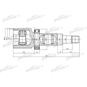 

Шрус внутренний Patron PCV5036
