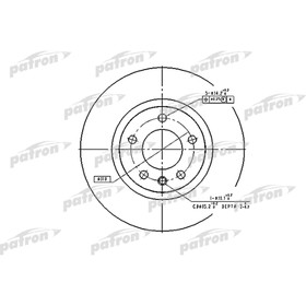 

Диск тормозной Patron PBD2720