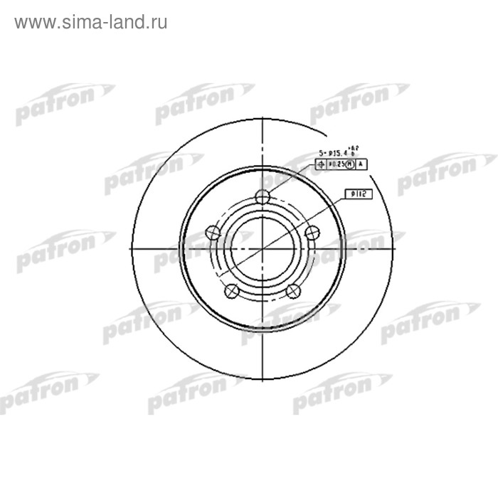 фото Диск тормозной patron pbd4045