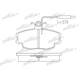 

Колодки тормозные Patron PBP720