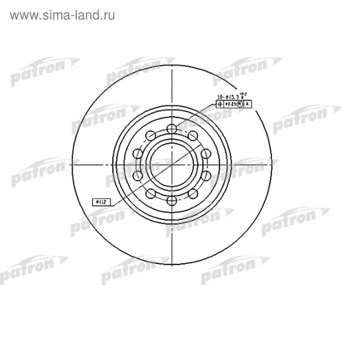 фото Диск тормозной patron pbd4262