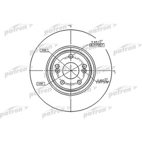 

Диск тормозной Patron PBD4259