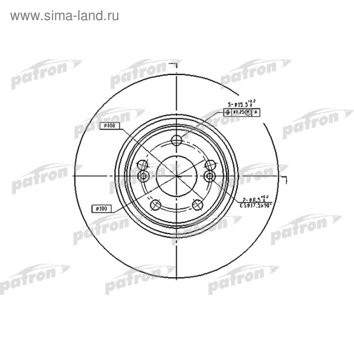 фото Диск тормозной patron pbd4259