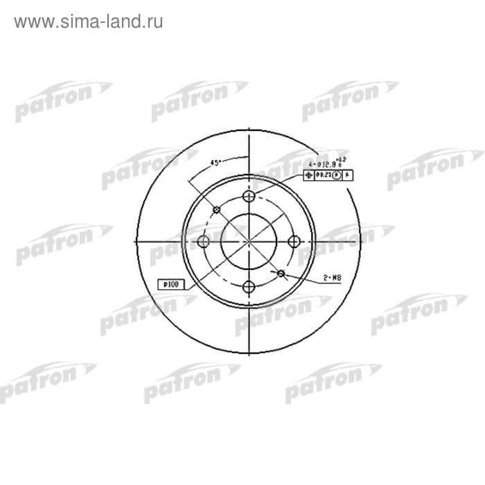 фото Диск тормозной patron pbd4018