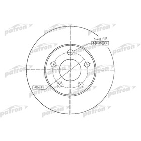 

Диск тормозной Patron PBD4744