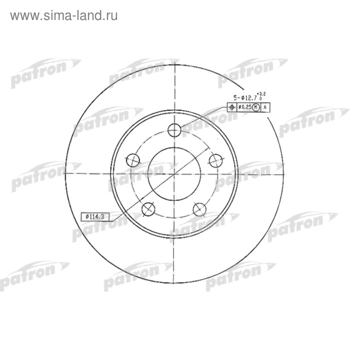 фото Диск тормозной patron pbd4744