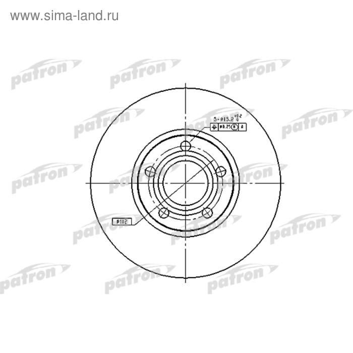 фото Диск тормозной patron pbd2651