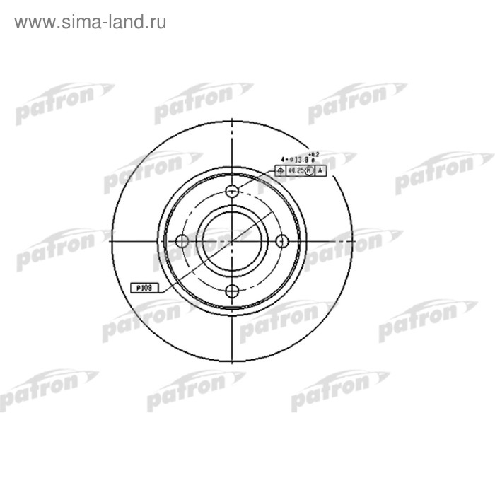 фото Диск тормозной patron pbd2622