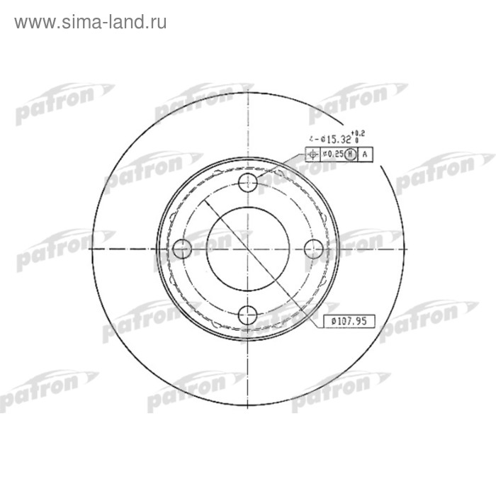 фото Диск тормозной patron pbd1530