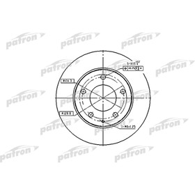 

Диск тормозной Patron PBD2704