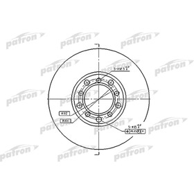 

Диск тормозной Patron PBD1573