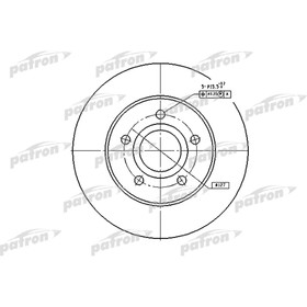 

Диск тормозной Patron PBD5118