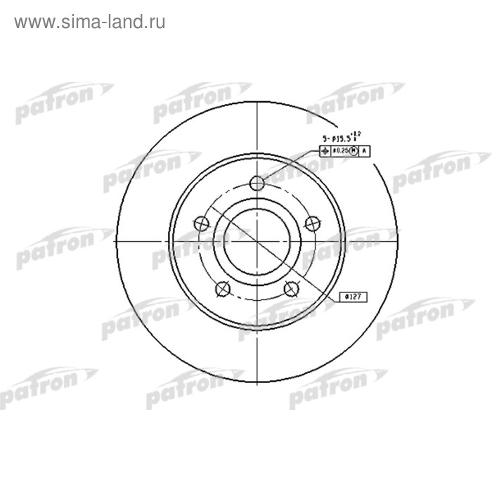 фото Диск тормозной patron pbd5118