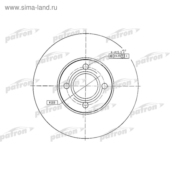 фото Диск тормозной patron pbd1526