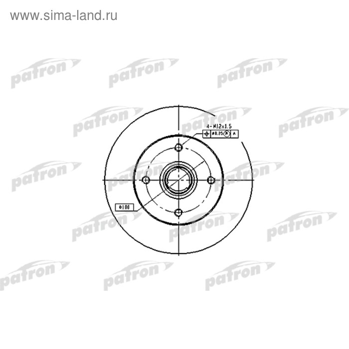 фото Диск тормозной patron pbd1529