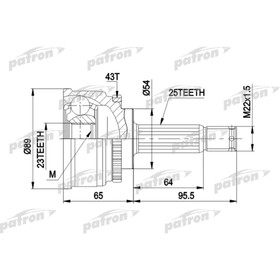

Шрус наружный Patron PCV1491