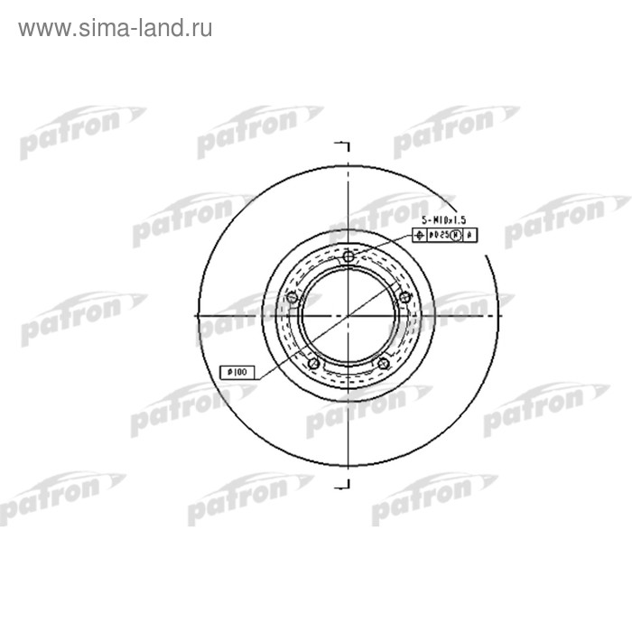 фото Диск тормозной patron pbd1622