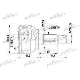 

Шрус наружный Patron PCV1514