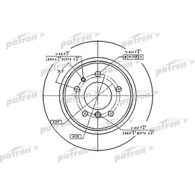 

Диск тормозной Patron PBD2557