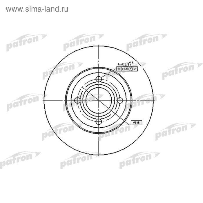 фото Диск тормозной patron pbd2597