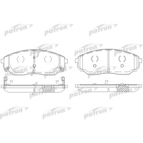 

Колодки тормозные Patron PBP1735