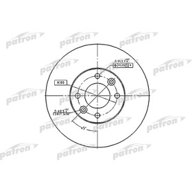 

Диск тормозной Patron PBD1032