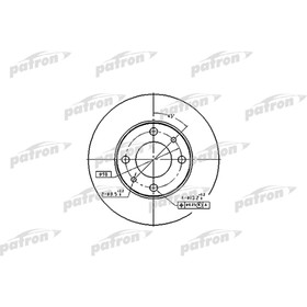 

Диск тормозной Patron PBD1721