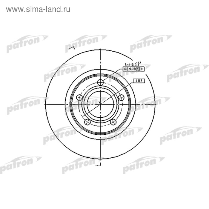 фото Диск тормозной patron pbd2806