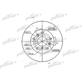

Диск тормозной Patron PBD2571