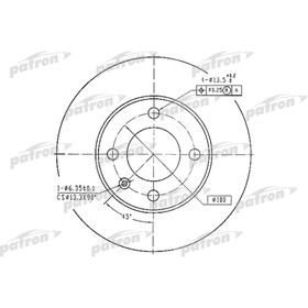 

Диск тормозной Patron PBD1517